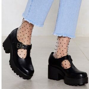 BRAND NEW GBG LOS ANGELES CHUNKY T BAR MARY JANE SHOES